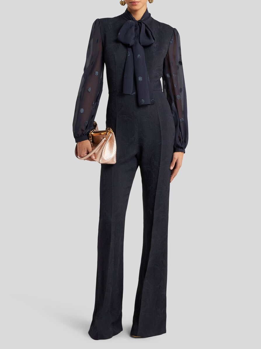 CADY JACQUARD JUMPSUIT - 3