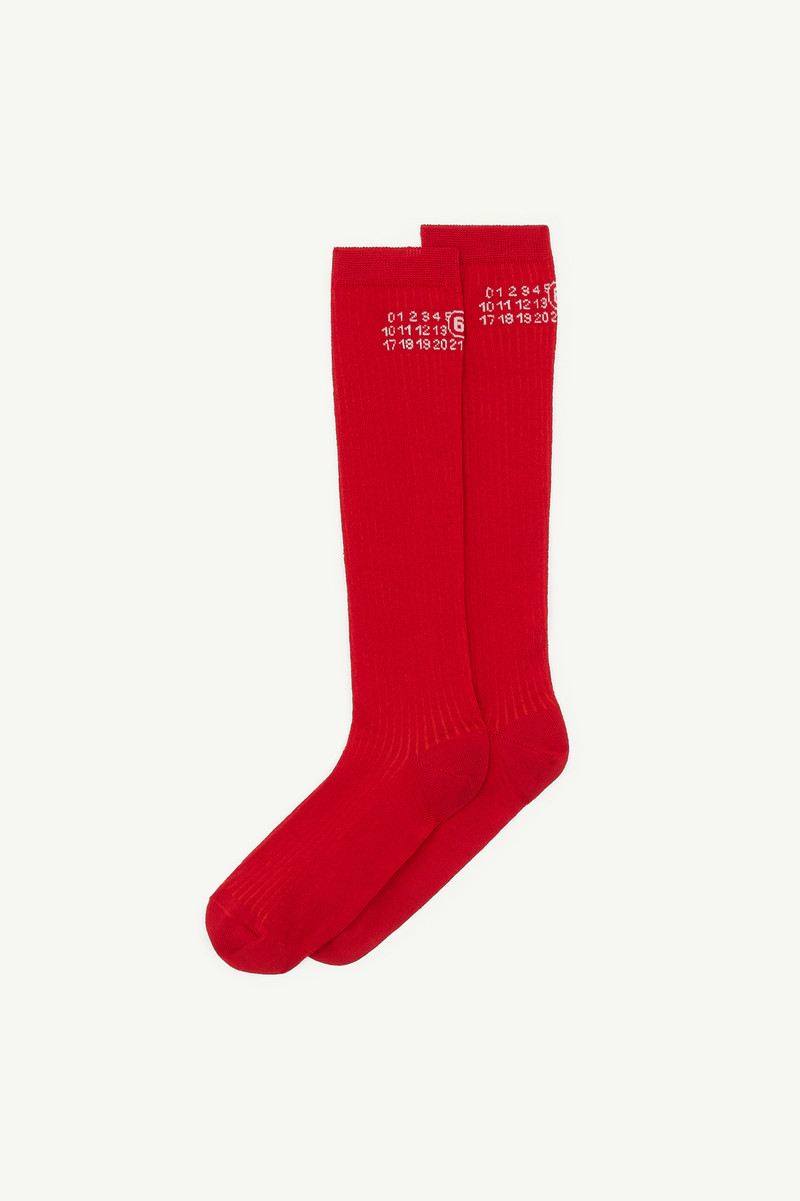 Numeric ribbed socks 1