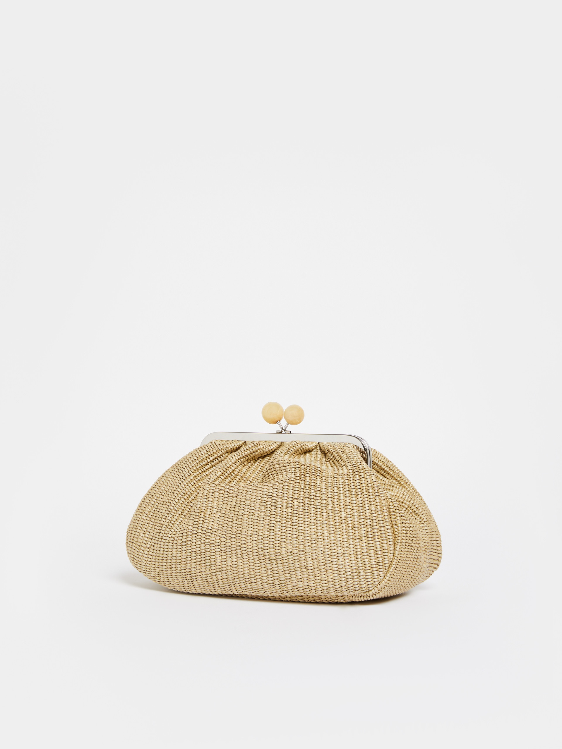 FORTUNA Medium raffia-effect Pasticcino bag - 2