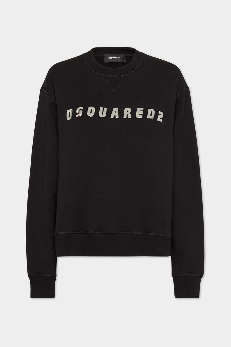 BRUSHED FLEECE DSQUARED2 COOL FIT SWEATSHIRT - 1