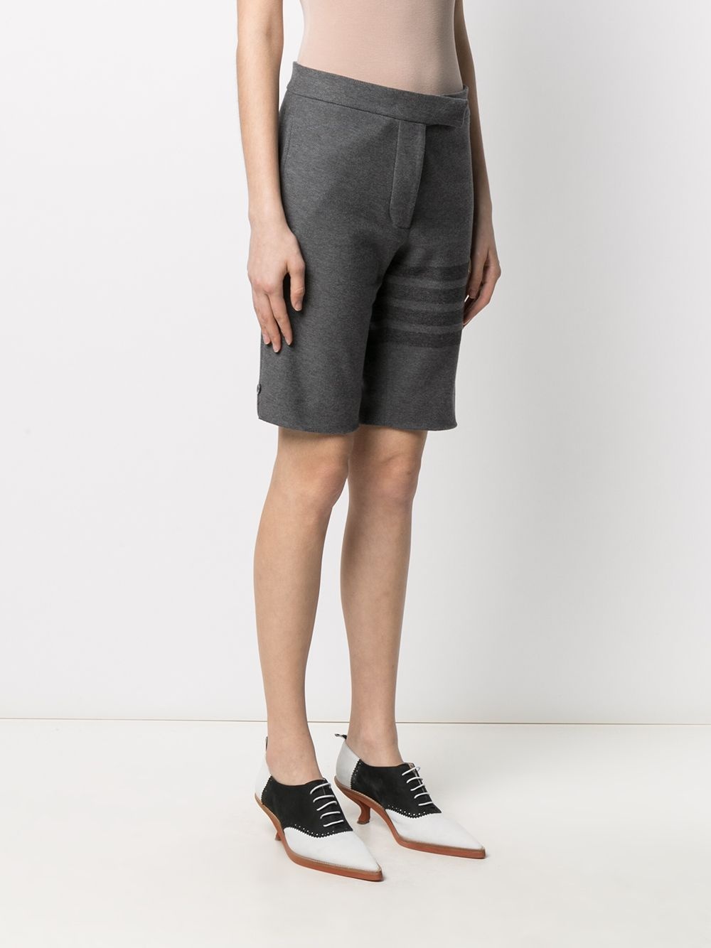 4-Bar stripe twill shorts - 3