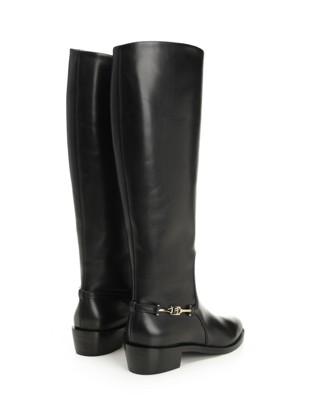 Boot With F Buckle Boots Black - 3