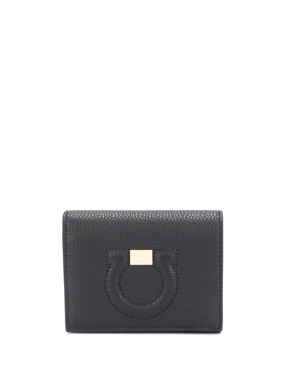 embossed Gancini motif grainy wallet - 1