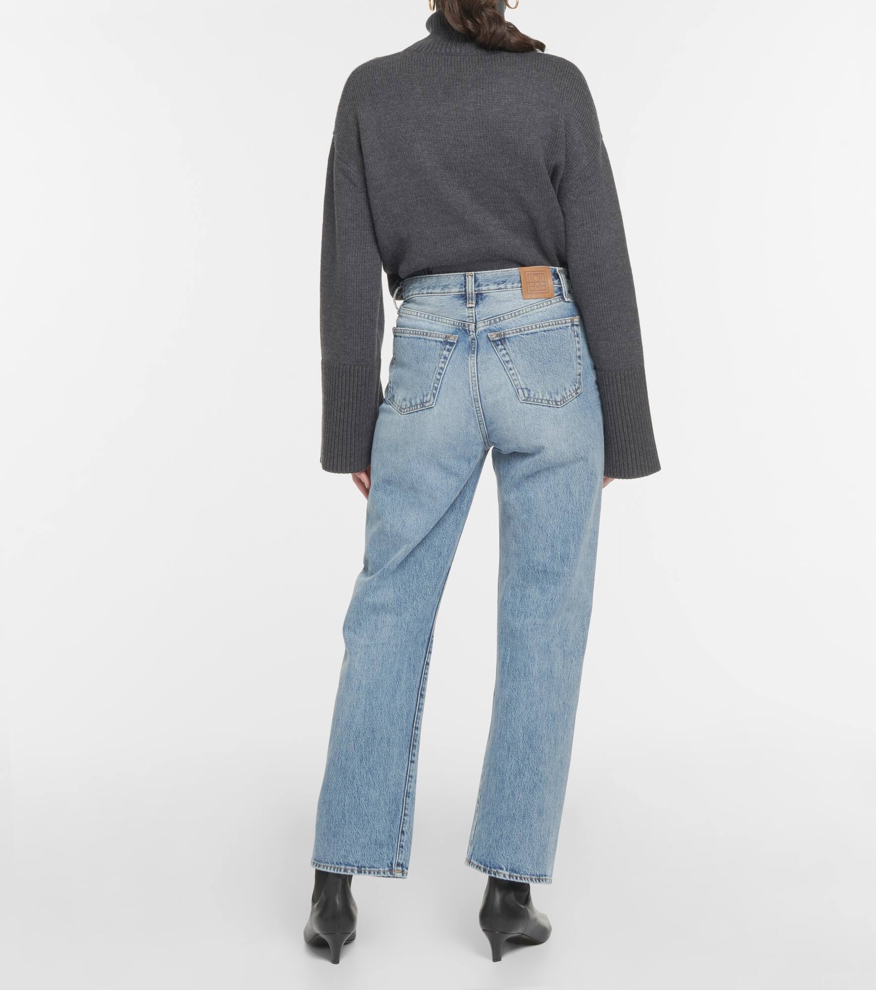 High-rise straight jeans - 3