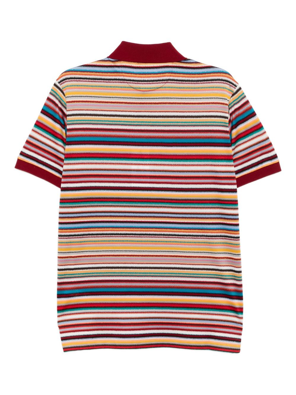 striped cotton polo shirt - 2