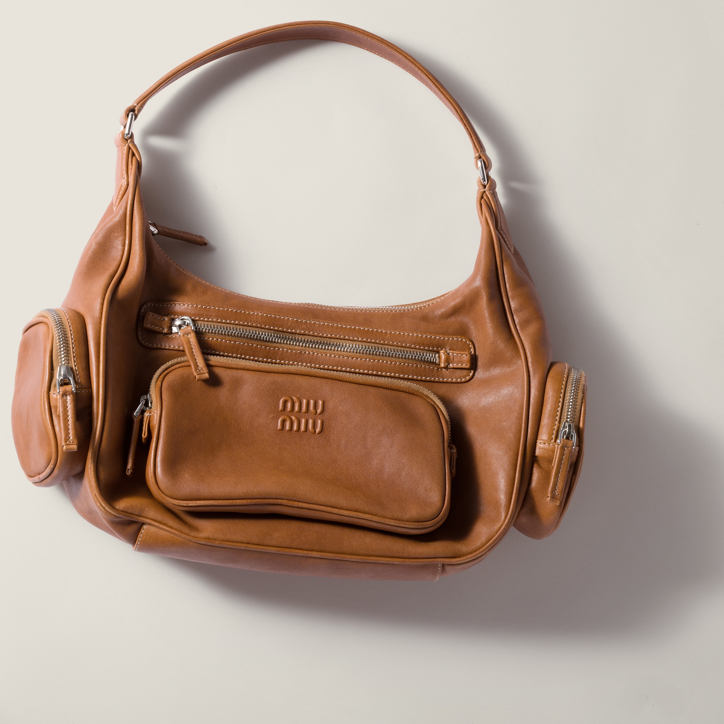 Pocket nappa leather bag - 6
