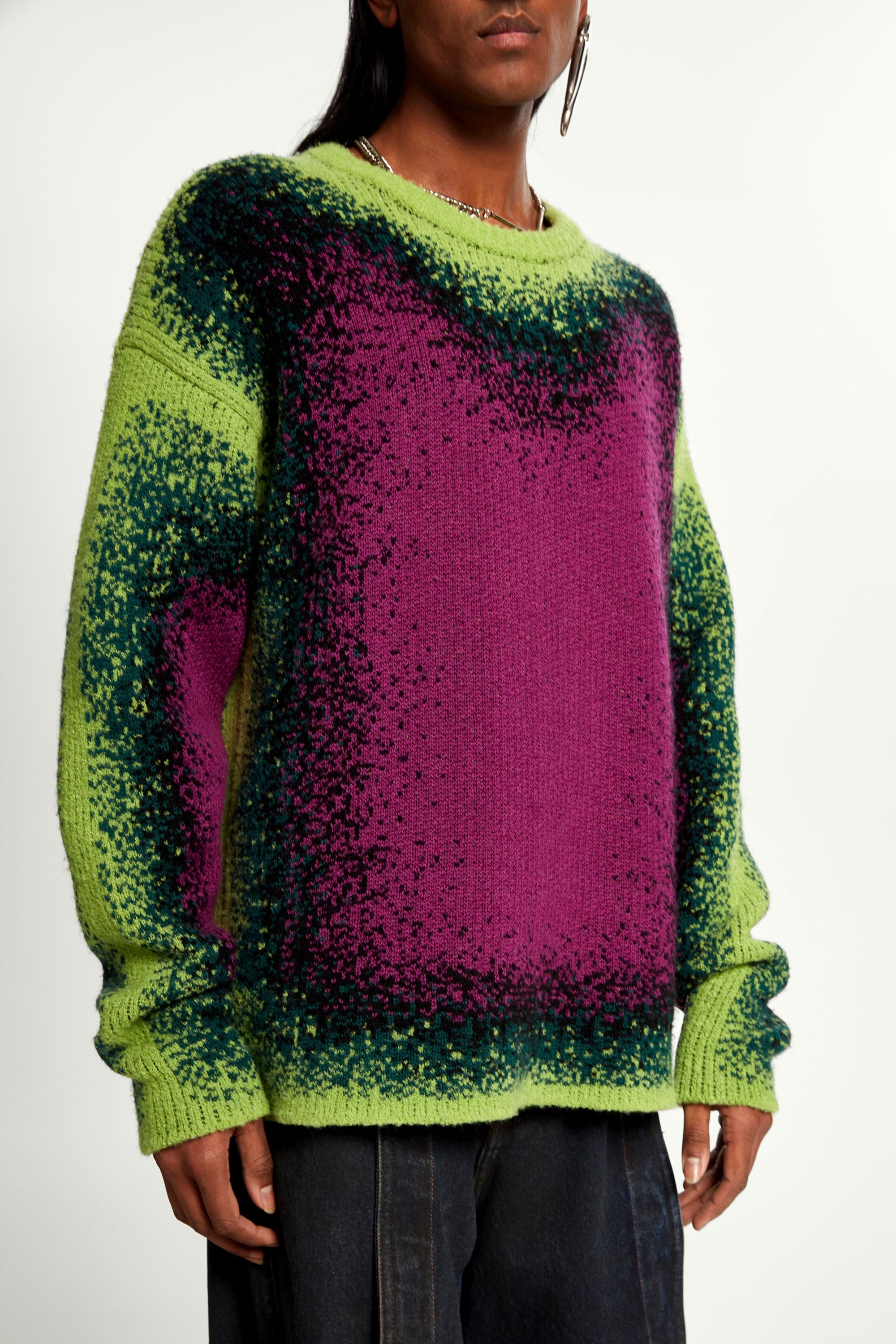 Gradient Heavy Knit Sweater - 4