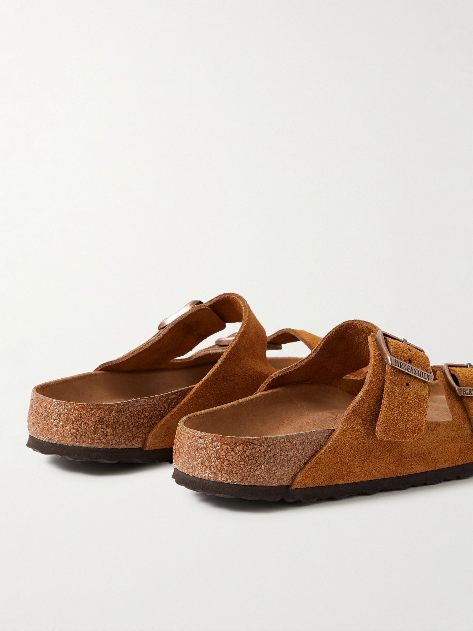 Arizona Suede Sandals Brown - 5