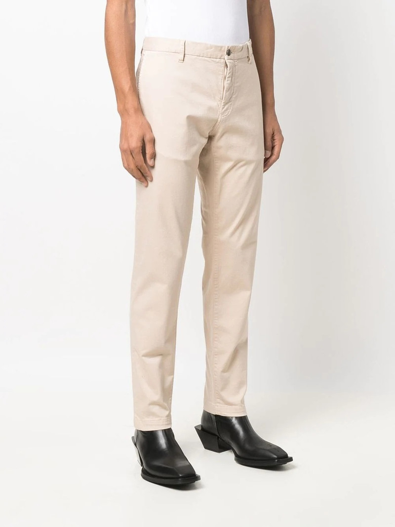 Hexagon-patch slim-fit chinos 3