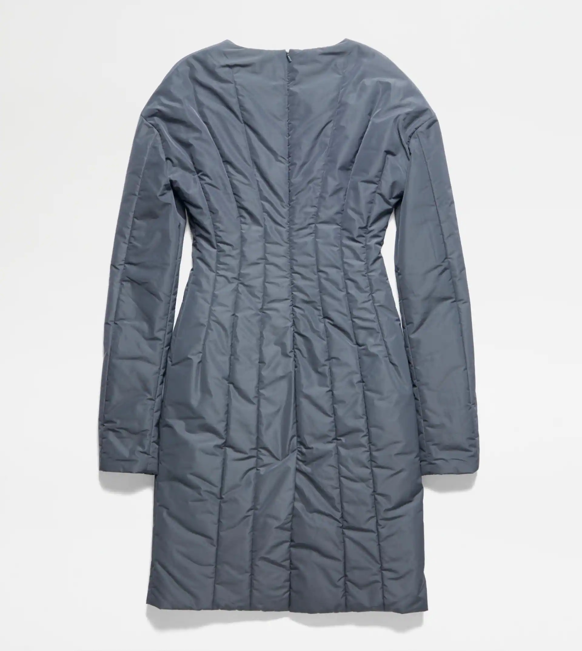 QUILTED DRESS - GREY - 4