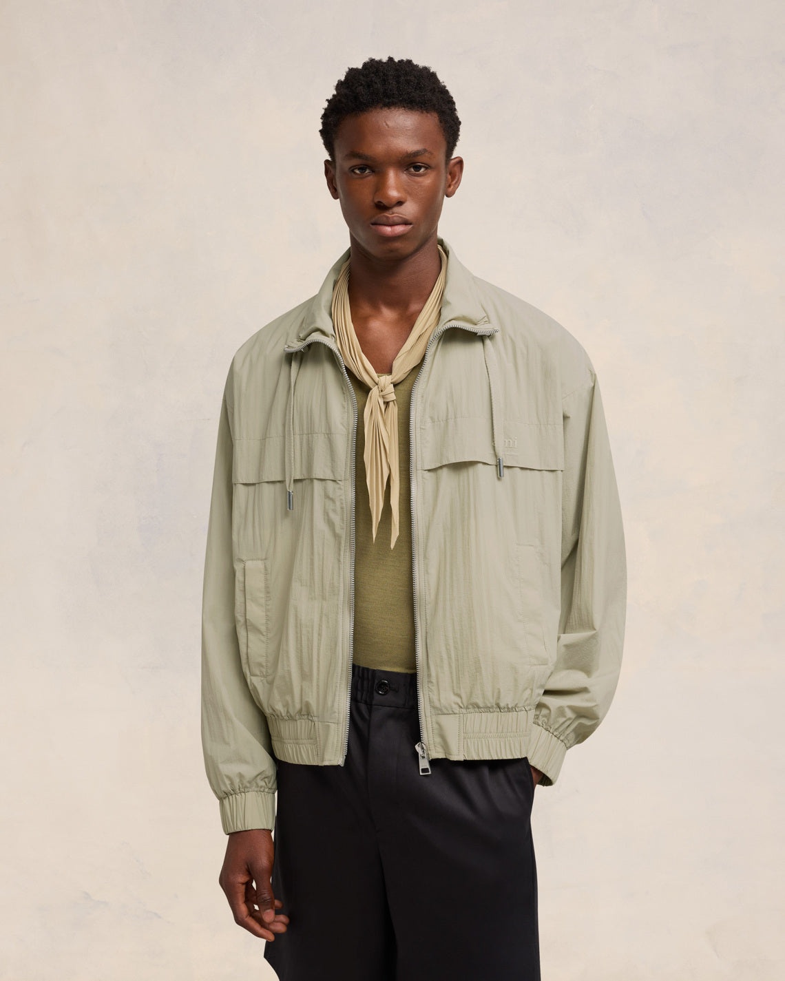 AMI ALEXANDRE MATTIUSSI ZIPPED WINDBREAKER - 3
