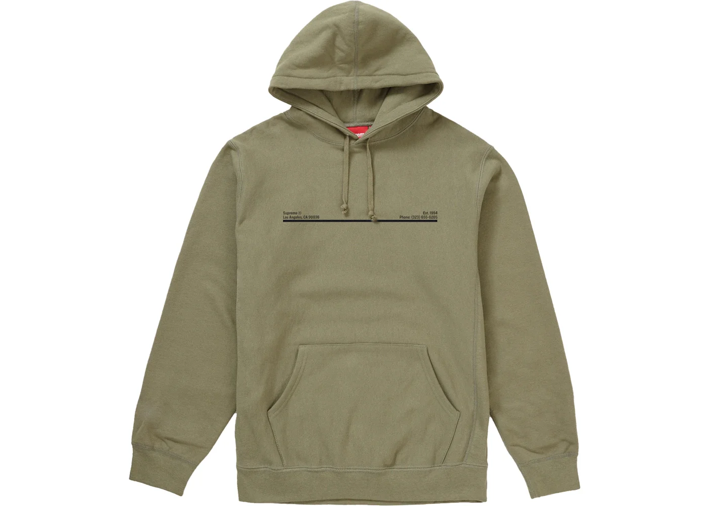 Supreme Supreme Shop Hooded Sweatshirt Light Olive Los Angeles 