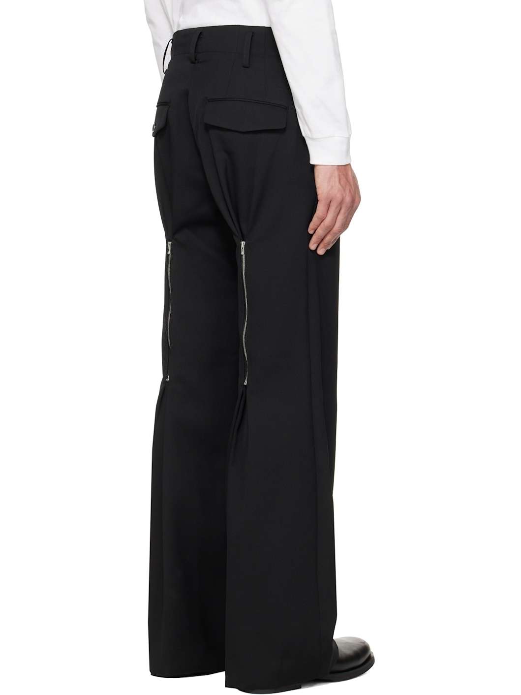 Black Reverse Trousers - 3