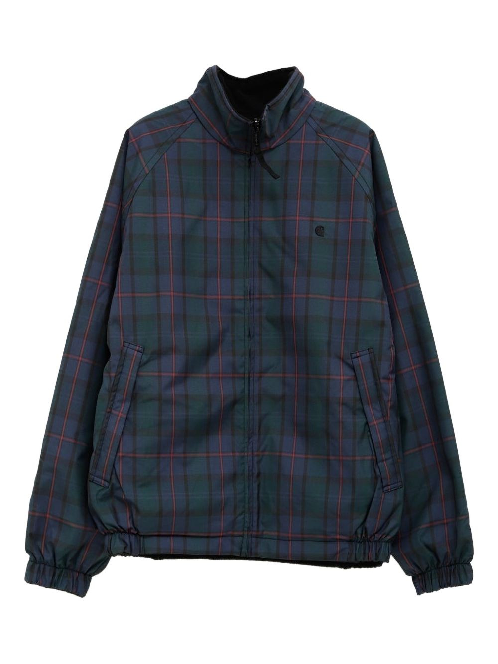 raglan-sleeved plaid sport jacket - 1