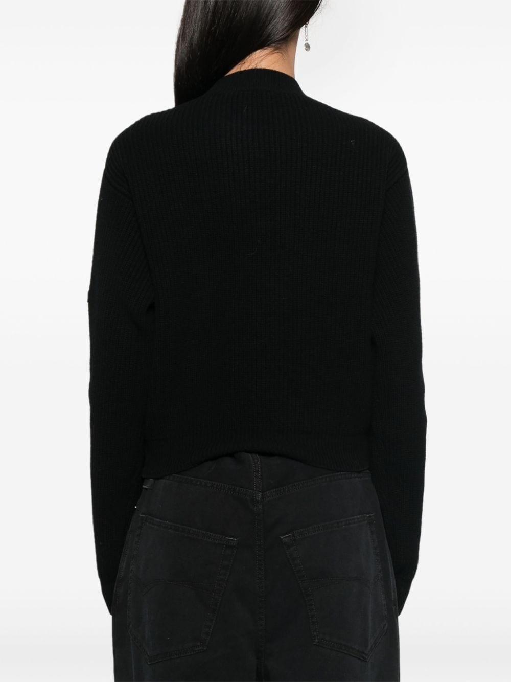 logo-patch sweater - 4