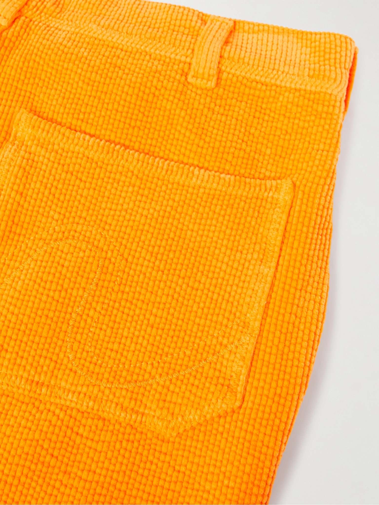 Straight-Leg Logo-Emboidered Cotton-Corduroy Shorts - 5