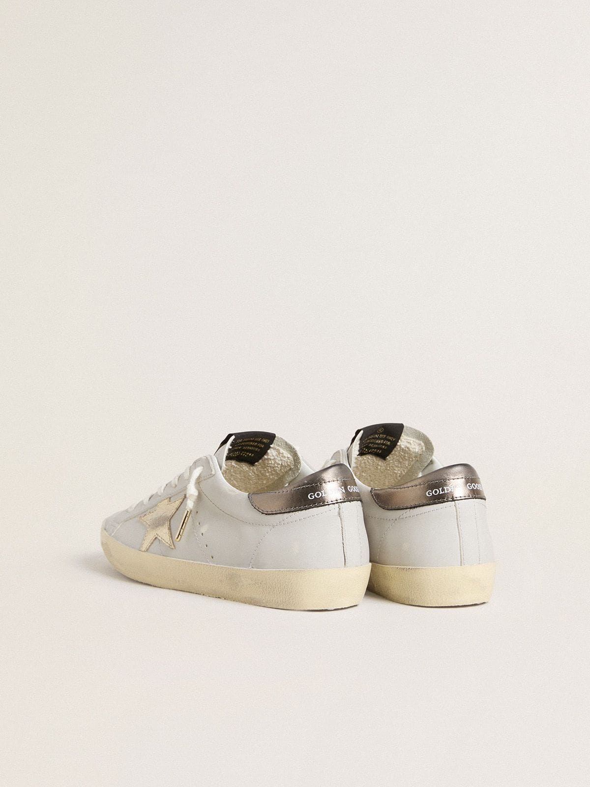Super-Star with crackle leather star and metallic foiled leather heel tab - 5
