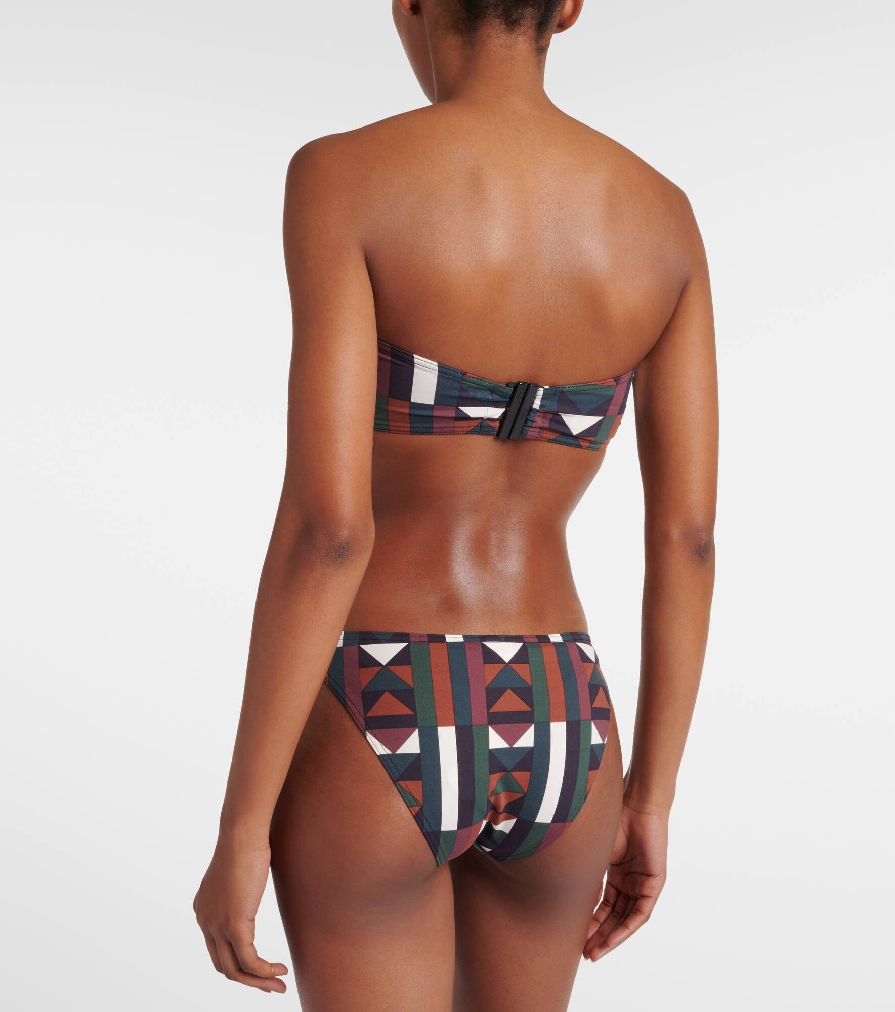 Zoom printed bandeau bikini top - 3