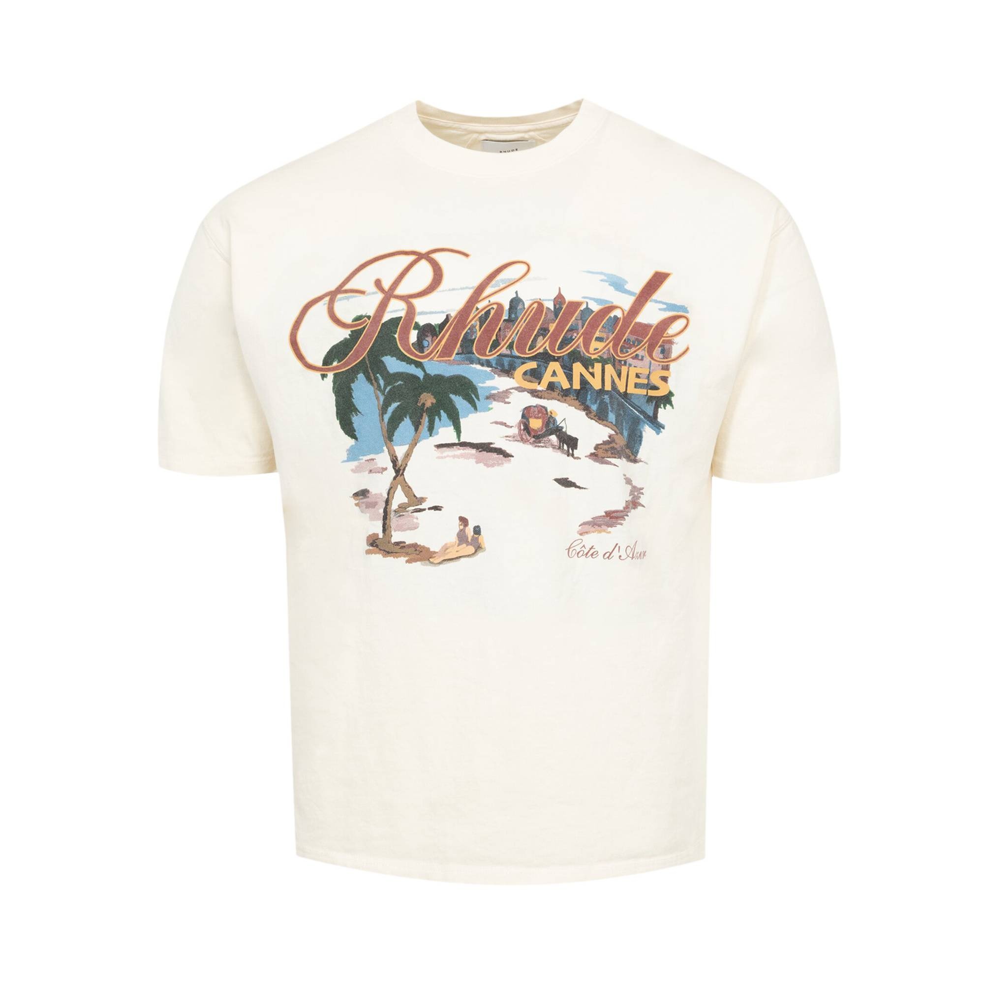 Rhude Cannes Beach Tee 'Vintage White' - 1