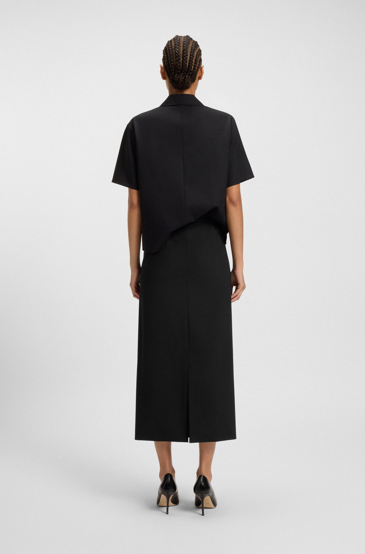 PENCIL SKIRT IN WOOL - 4