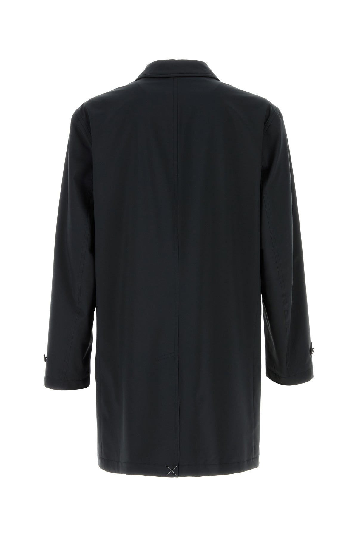 Black polyester coat - 2