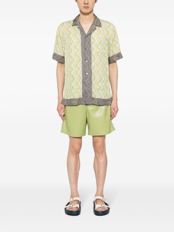 DRIES VAN NOTEN Men Printed Short Sleeve Shirt - 4