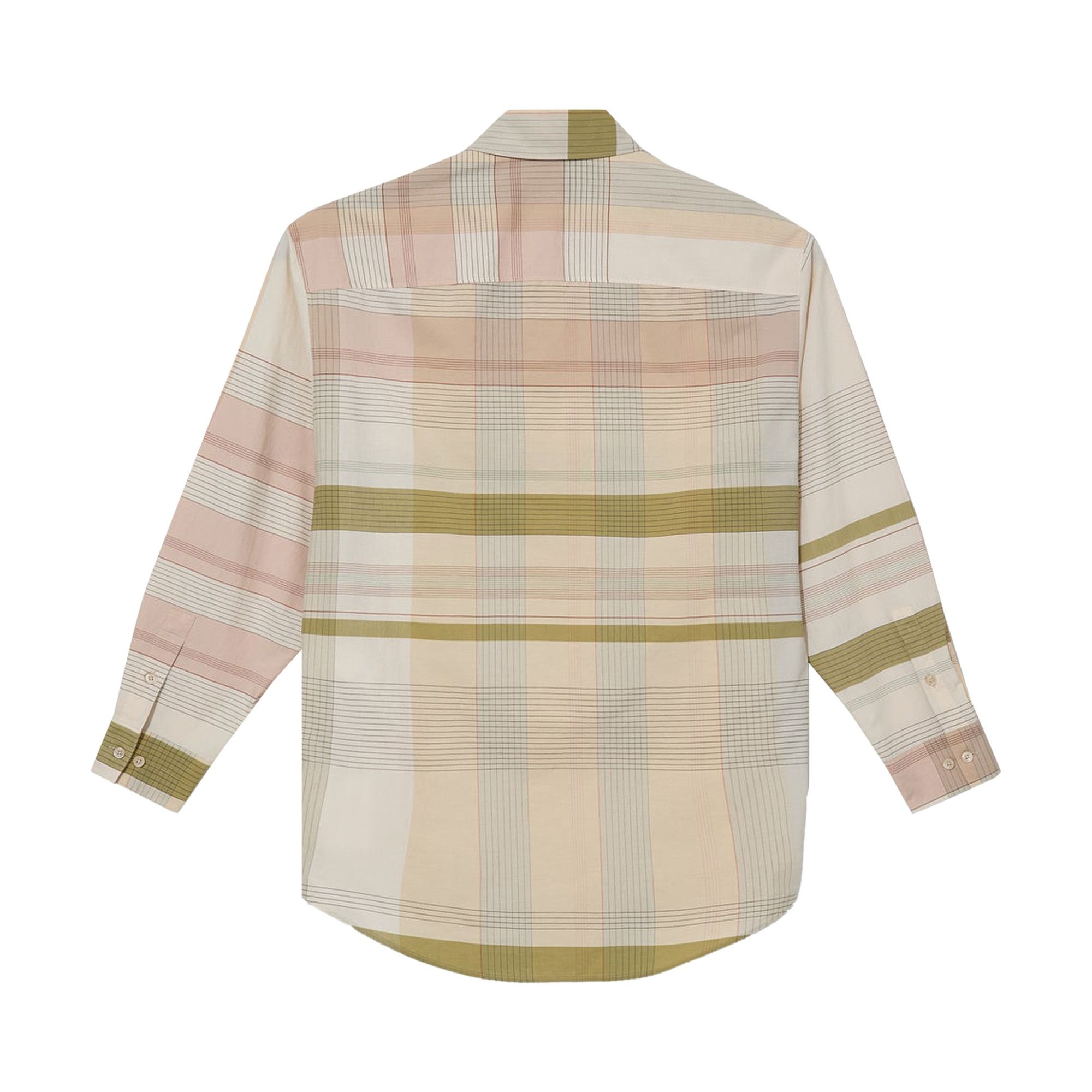 Lemaire Relaxed Shirt 'Beige/Cream/Light Blue' - 2