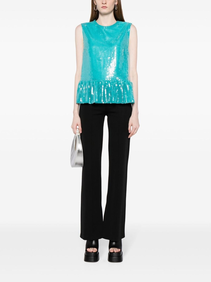 NINA RICCI sequin-embellished sleeveless top outlook