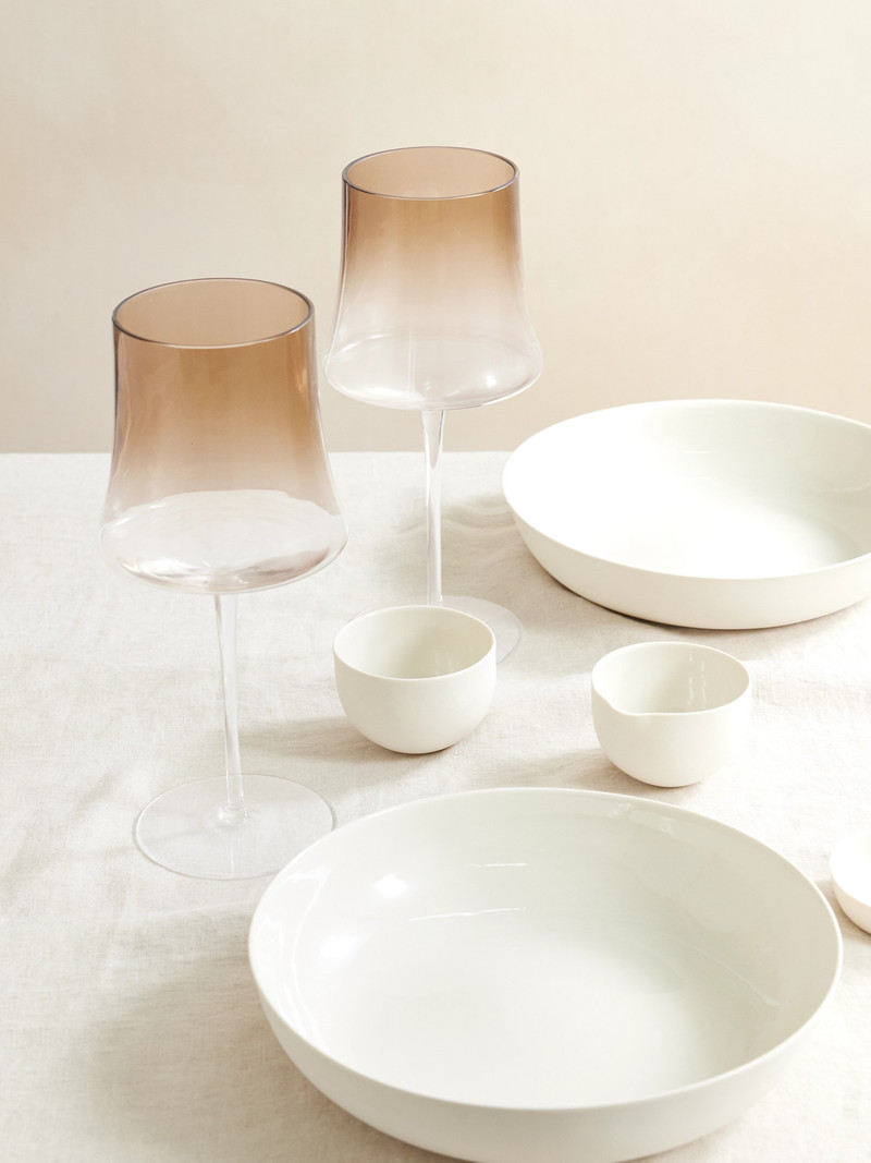 Brunello Cucinelli Set Of Two Murano Wine Glasses outlook