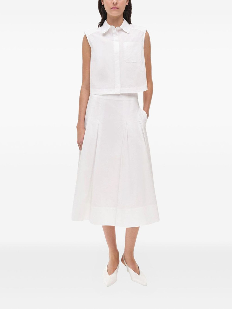 SIMKHAI Samantha pleated midi skirt outlook