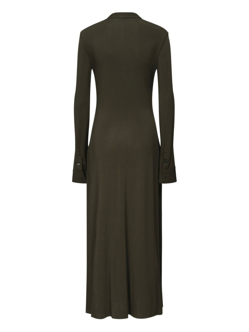 Alaïa button-front gathered maxi dress outlook