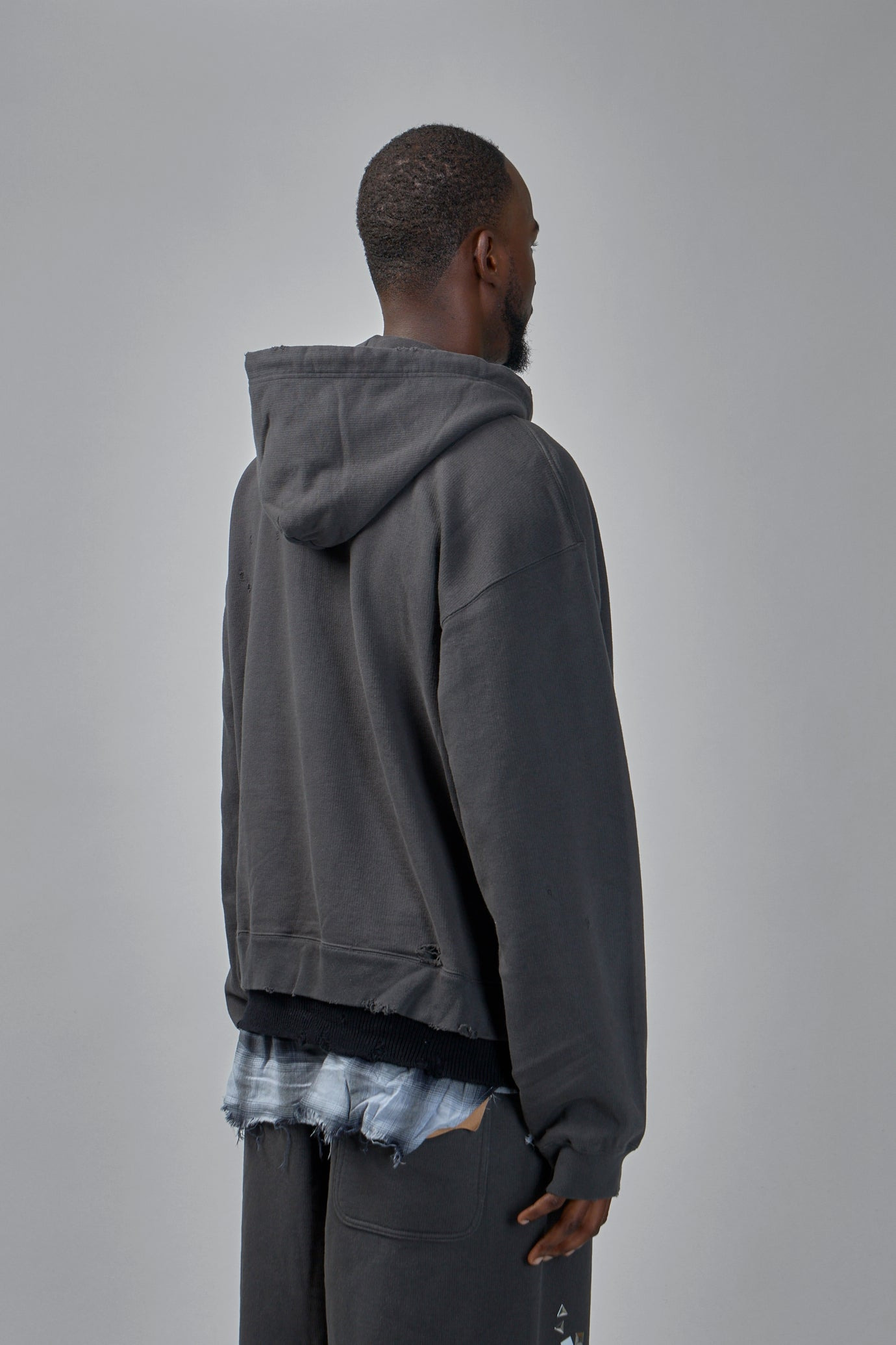 Triple Layered Half-Zip Hoodie - 4