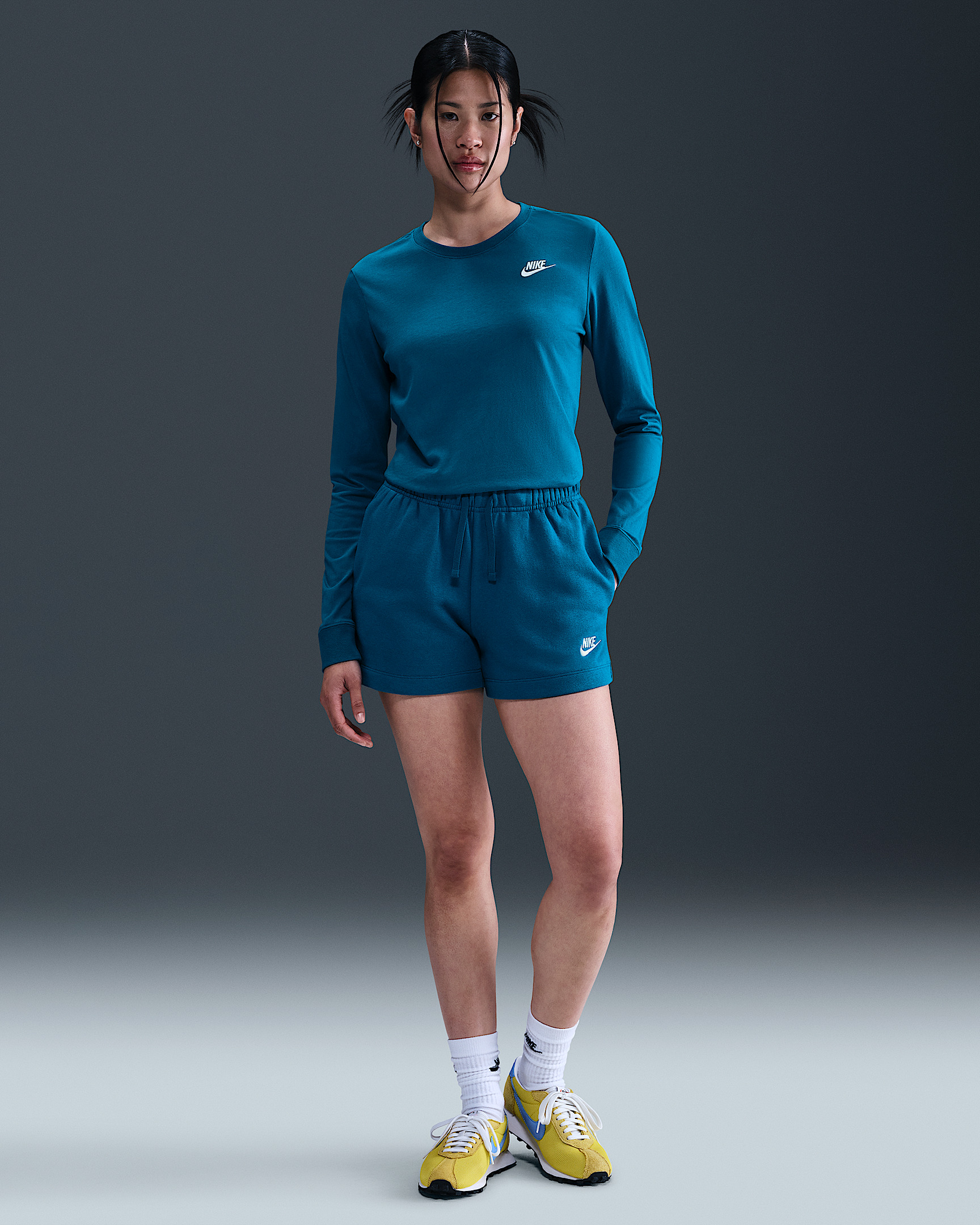 Nike Sportswear Club Fleece Women's Mid-Rise Shorts - 1
