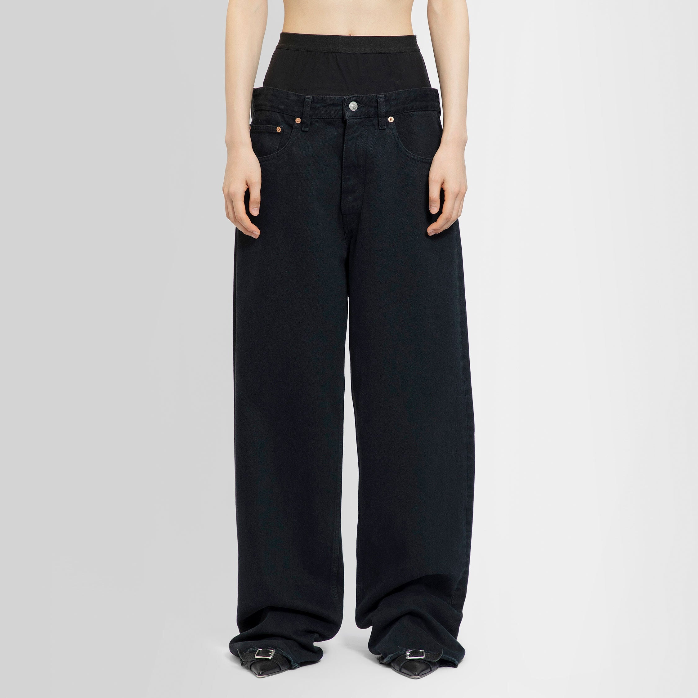 MM6 MAISON MARGIELA WOMAN BLACK JEANS - 7