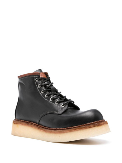 KENZO wedge leather boots outlook