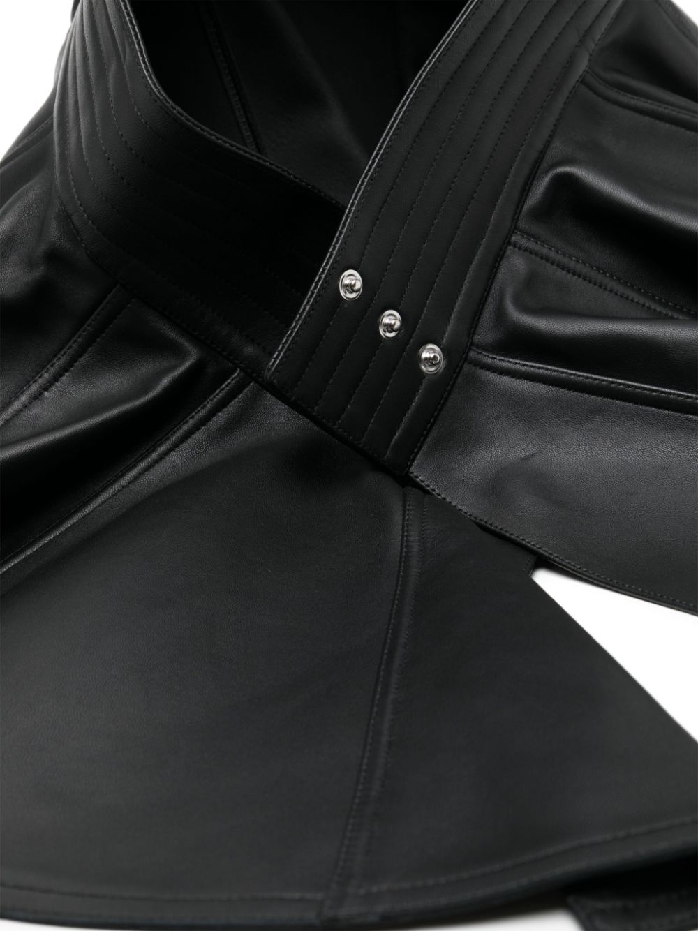 wide-style leather belt - 2