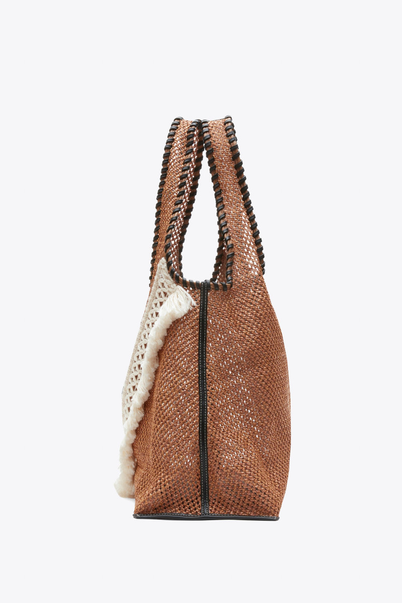Raffia Fringe Market Tote 3
