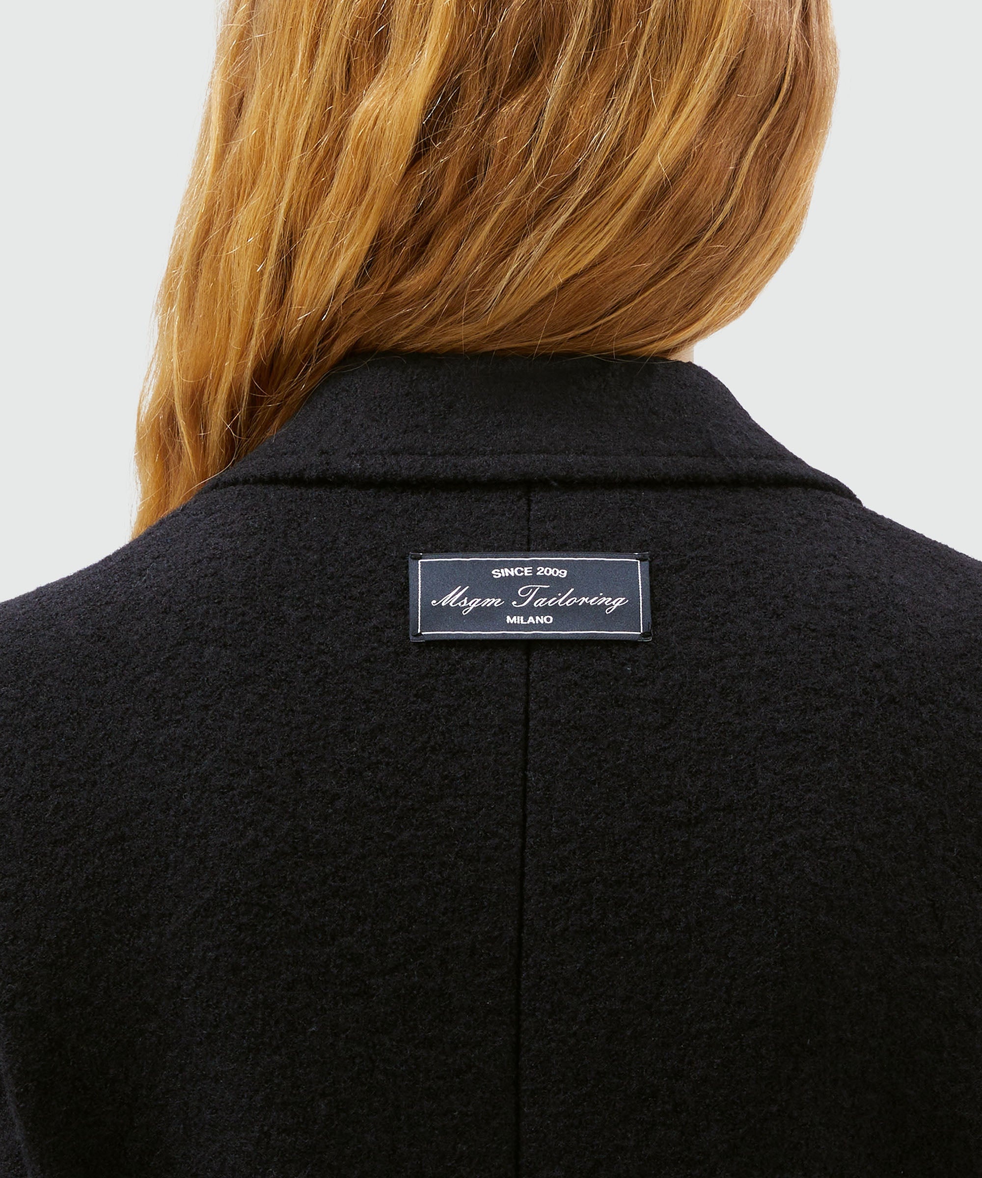 Black MSGM tailored single-breasted coat  in wool - 5