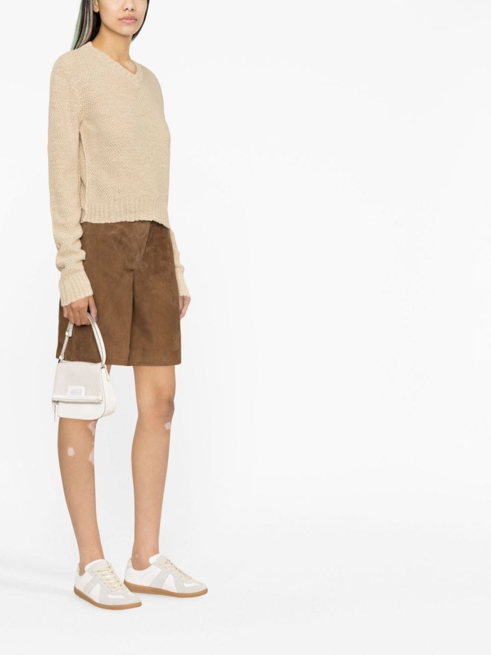 V-neck knitted jumper - 3