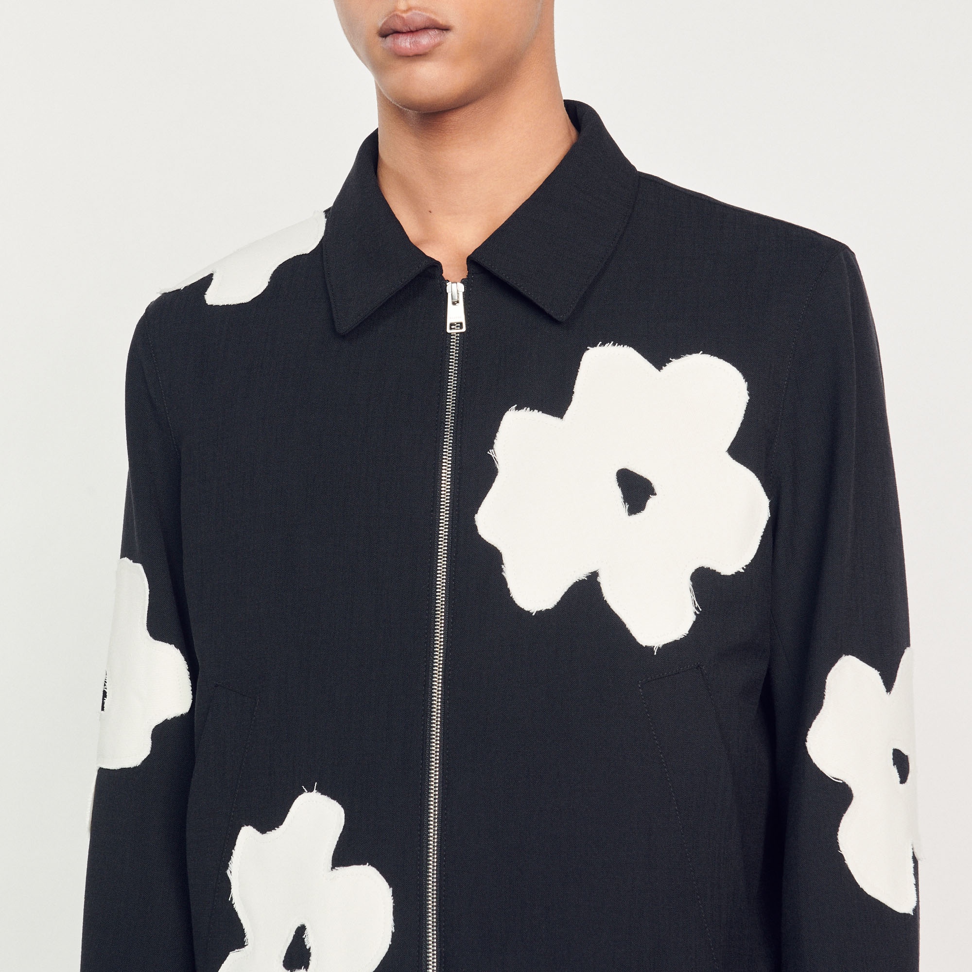 Jacket with flower motifs - 4