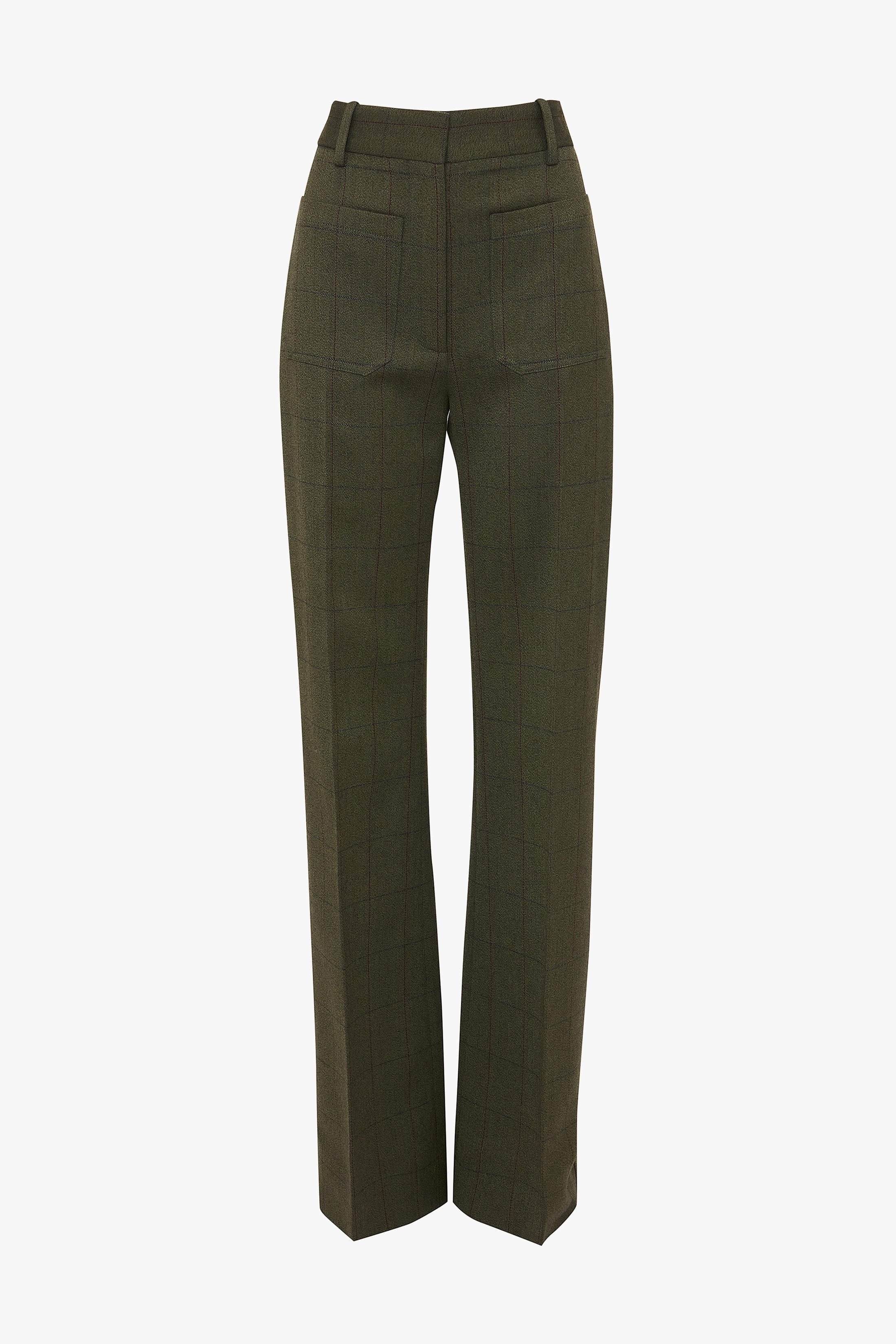 Exclusive Alina Tailored Trouser In Dark Fern Check - 1