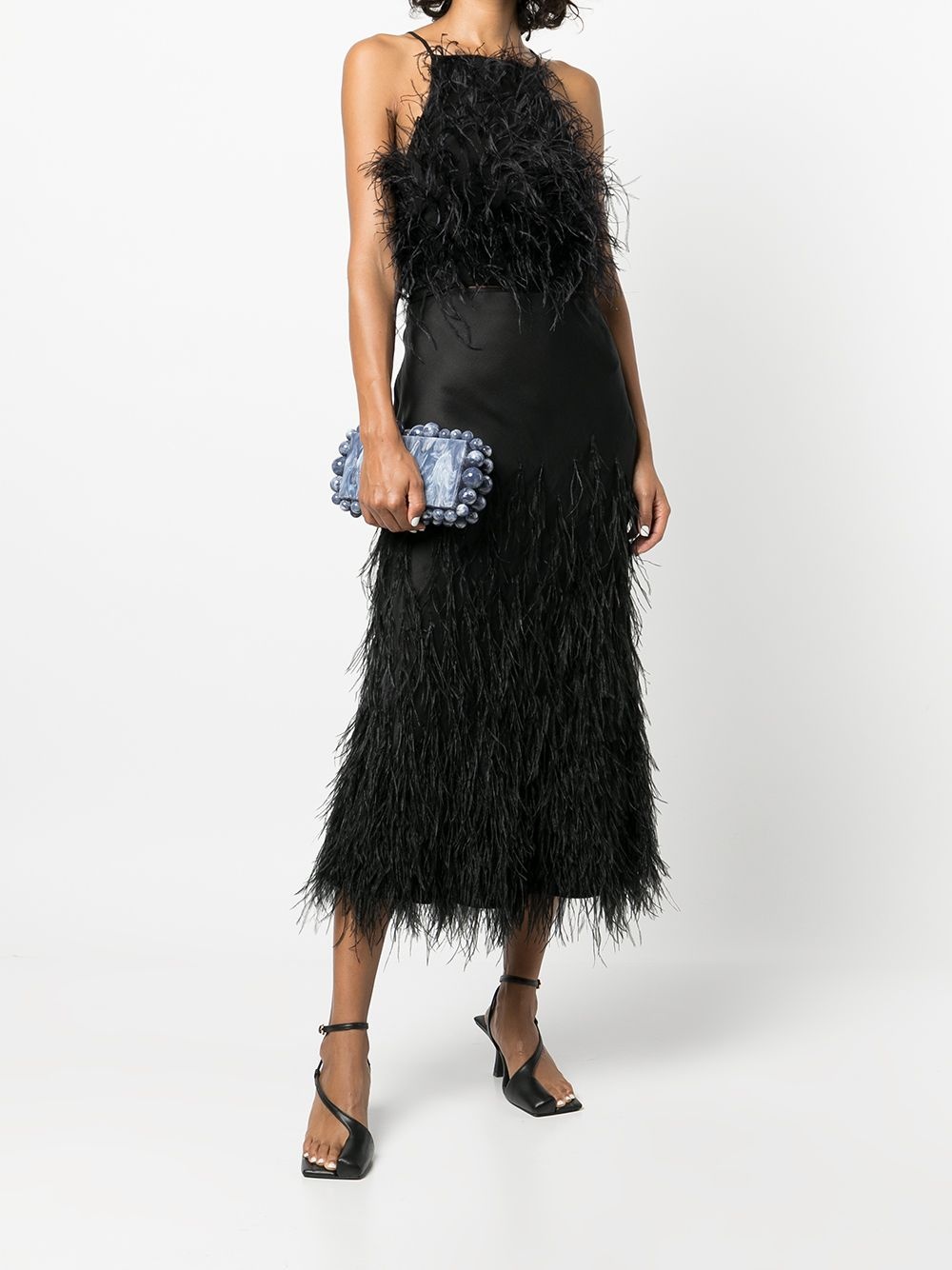 Joey ostrich feather blouse - 2