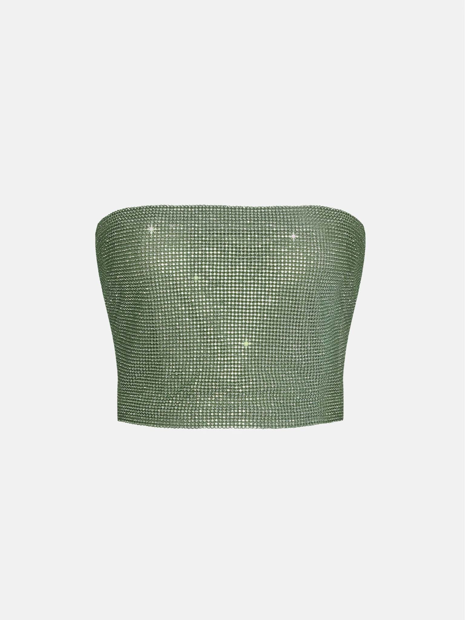 ROSALYN TOP IN METALLIC CHAINMAIL TREASURE - 9