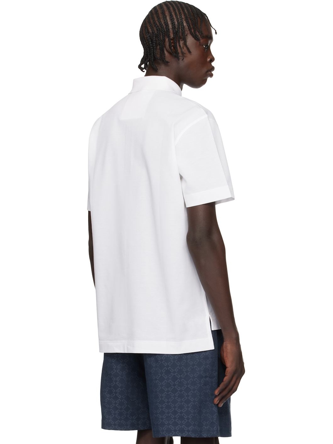 White 4G Detail Polo - 3