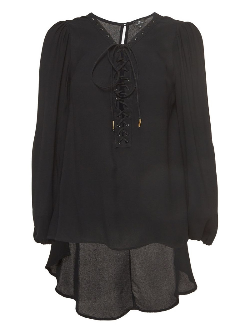 lace-up blouse 1