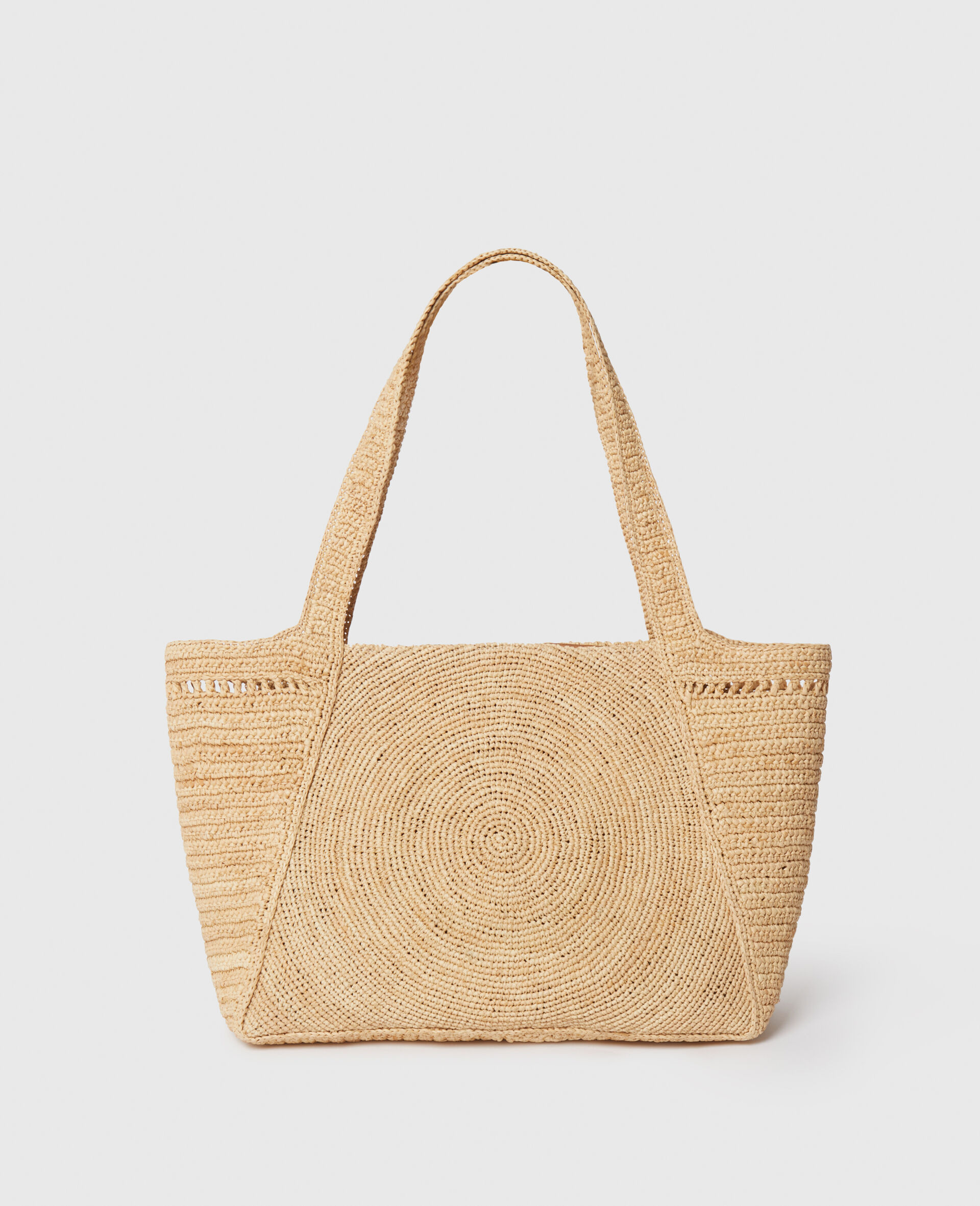 Logo Raffia Medium Tote Bag - 3