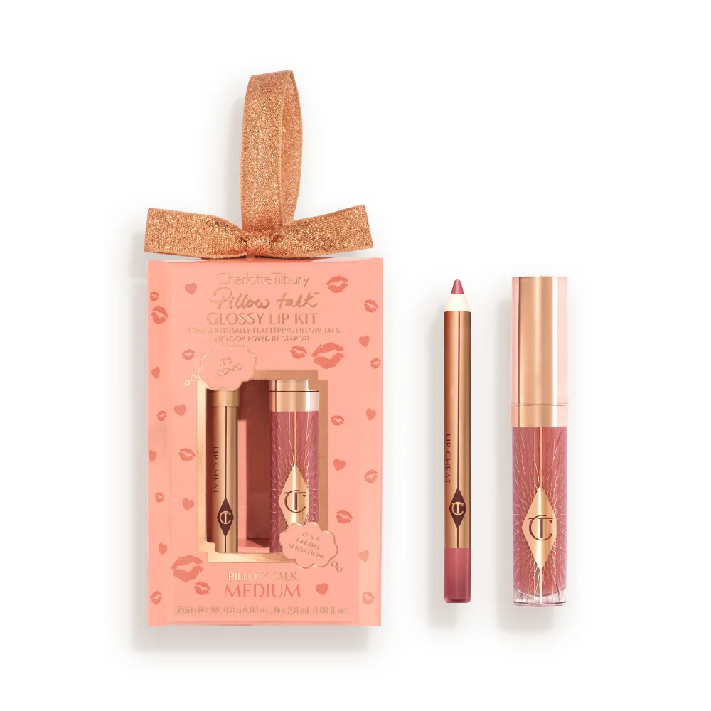 PILLOW TALK MINI GLOSSY LIPS DUO PILLOW TALK MEDIUM - 1