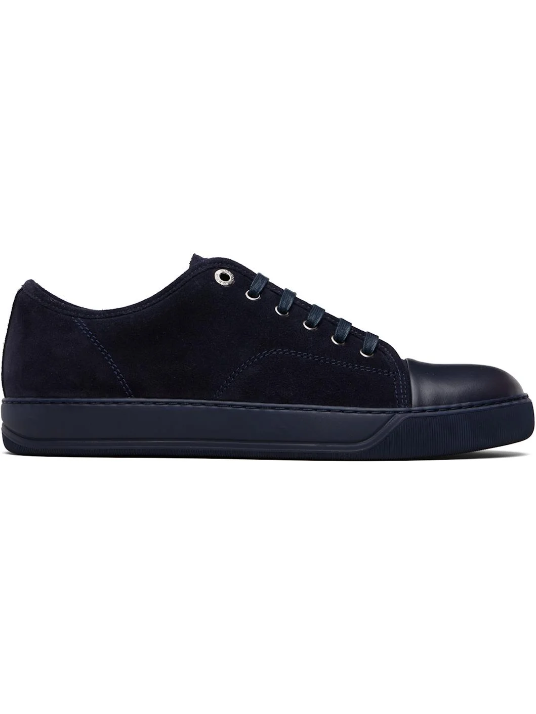 Navy DBB1 Leather & Suede Sneakers - 1