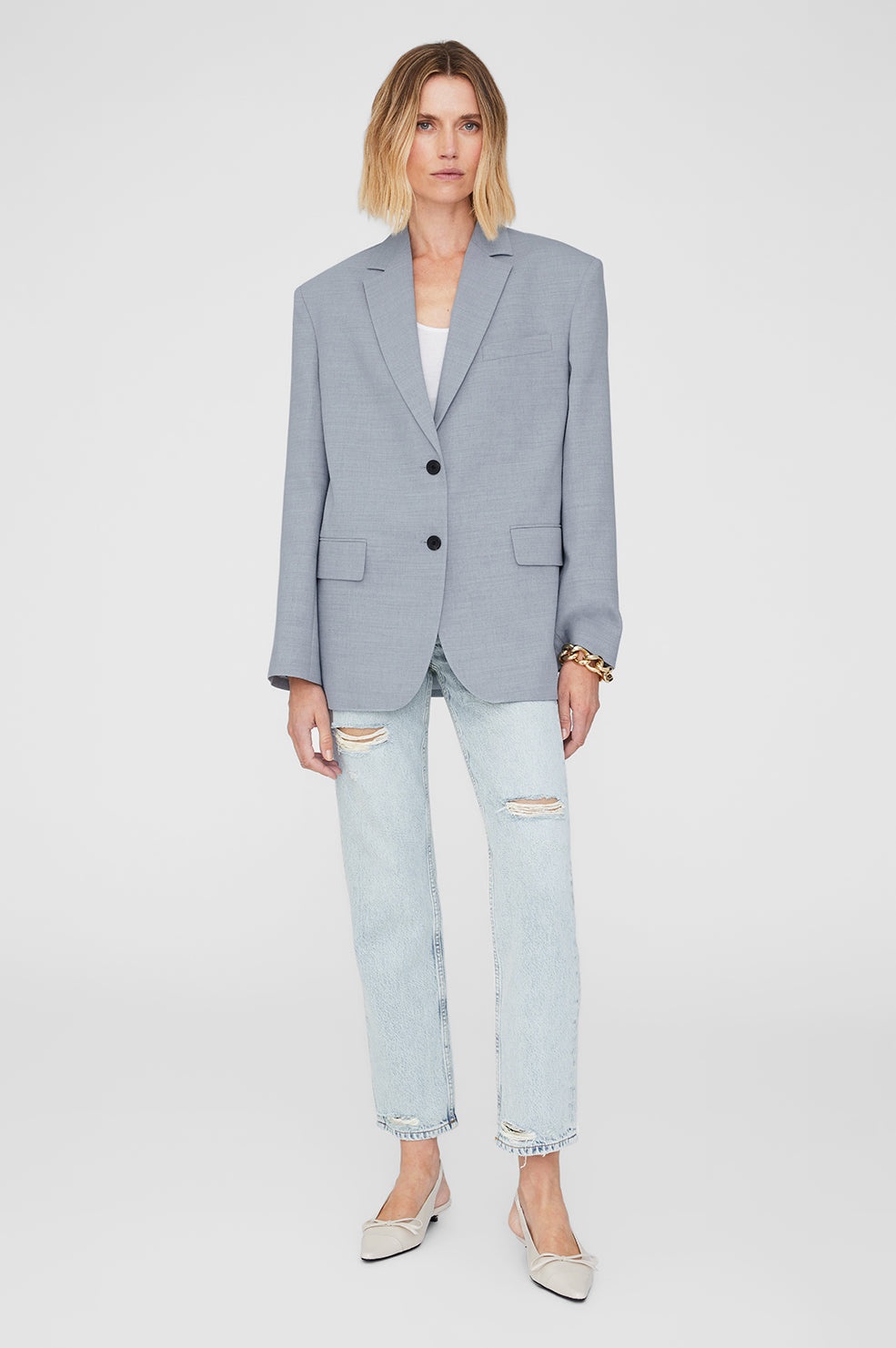 Quinn Blazer - Steel Blue - 5
