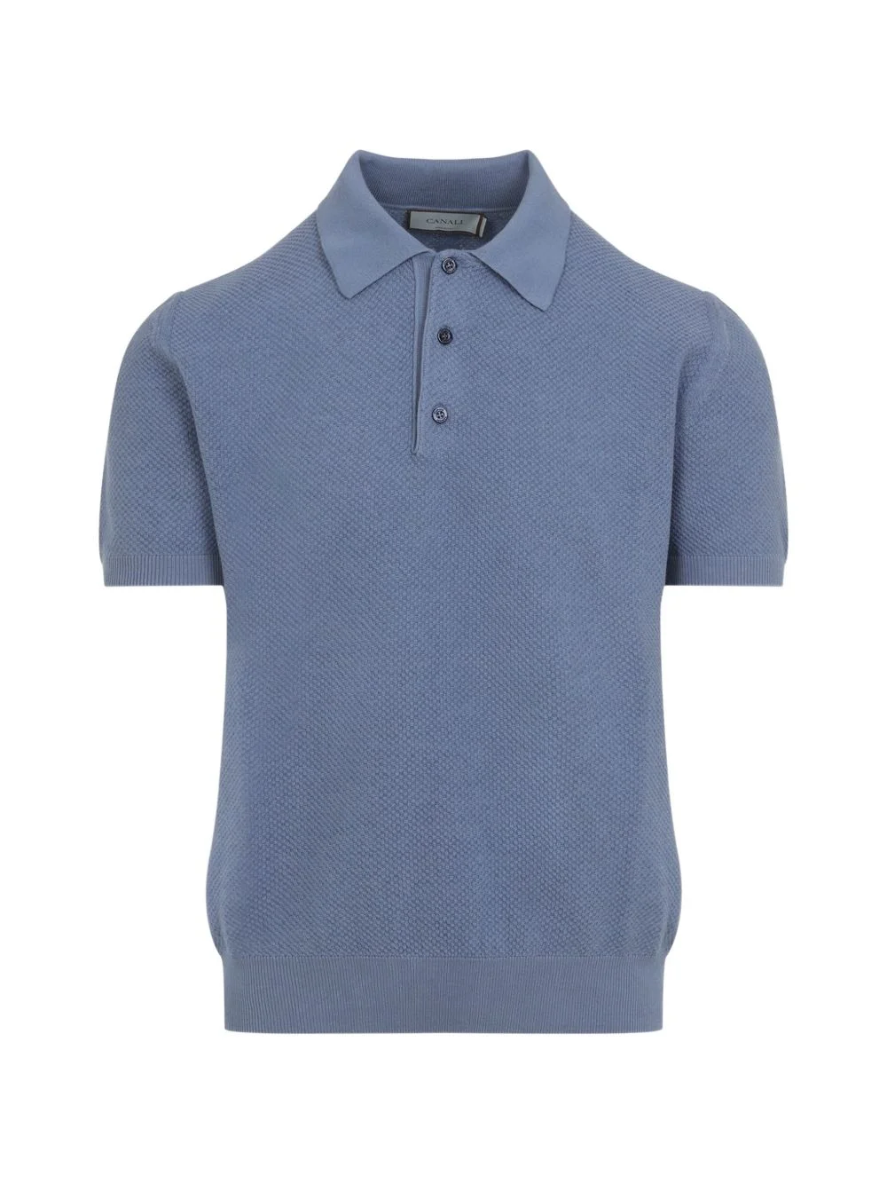 button-fastening polo shirt - 1